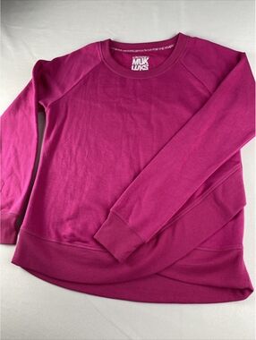 The original Muk Luks sweatshirt women’s XS, Fusia color split front long sleeve